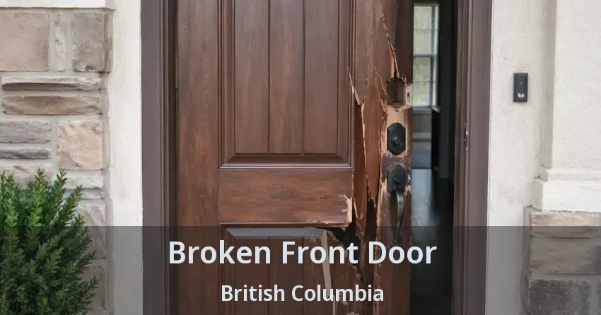 Broken Front Door British Columbia Broken Front Door British Columbia