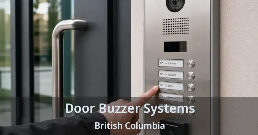 Door Buzzer Systems British Columbia Door Buzzer Systems British Columbia