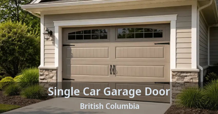 Single Car Garage Door British Columbia Single Car Garage Door British Columbia